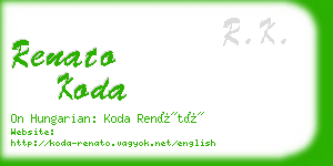 renato koda business card